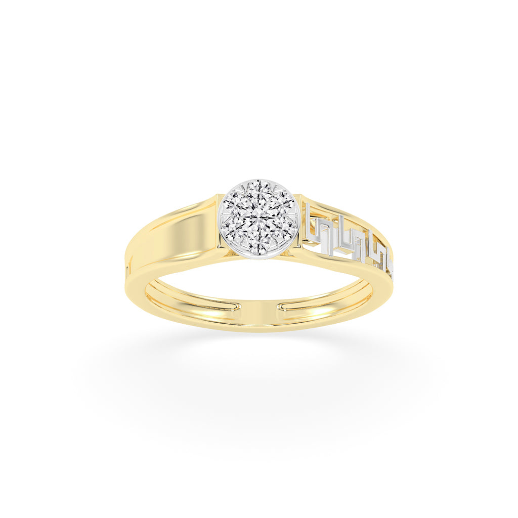 Deliantha forever round cut delicate lab diamond ring