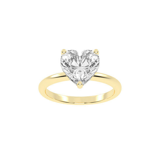 Elegant Heart-Cut Promise Ring