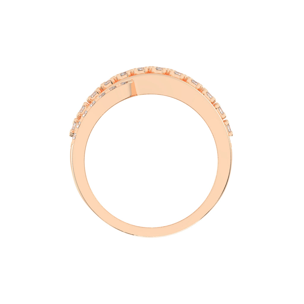 Seraphia Four Row Cocktail Lab Diamond Ring