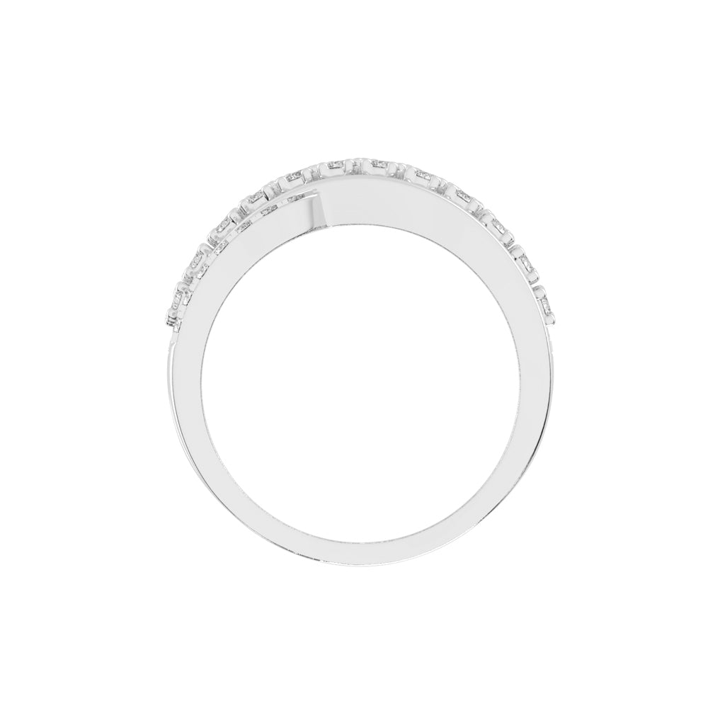 Seraphia Four Row Cocktail Lab Diamond Ring