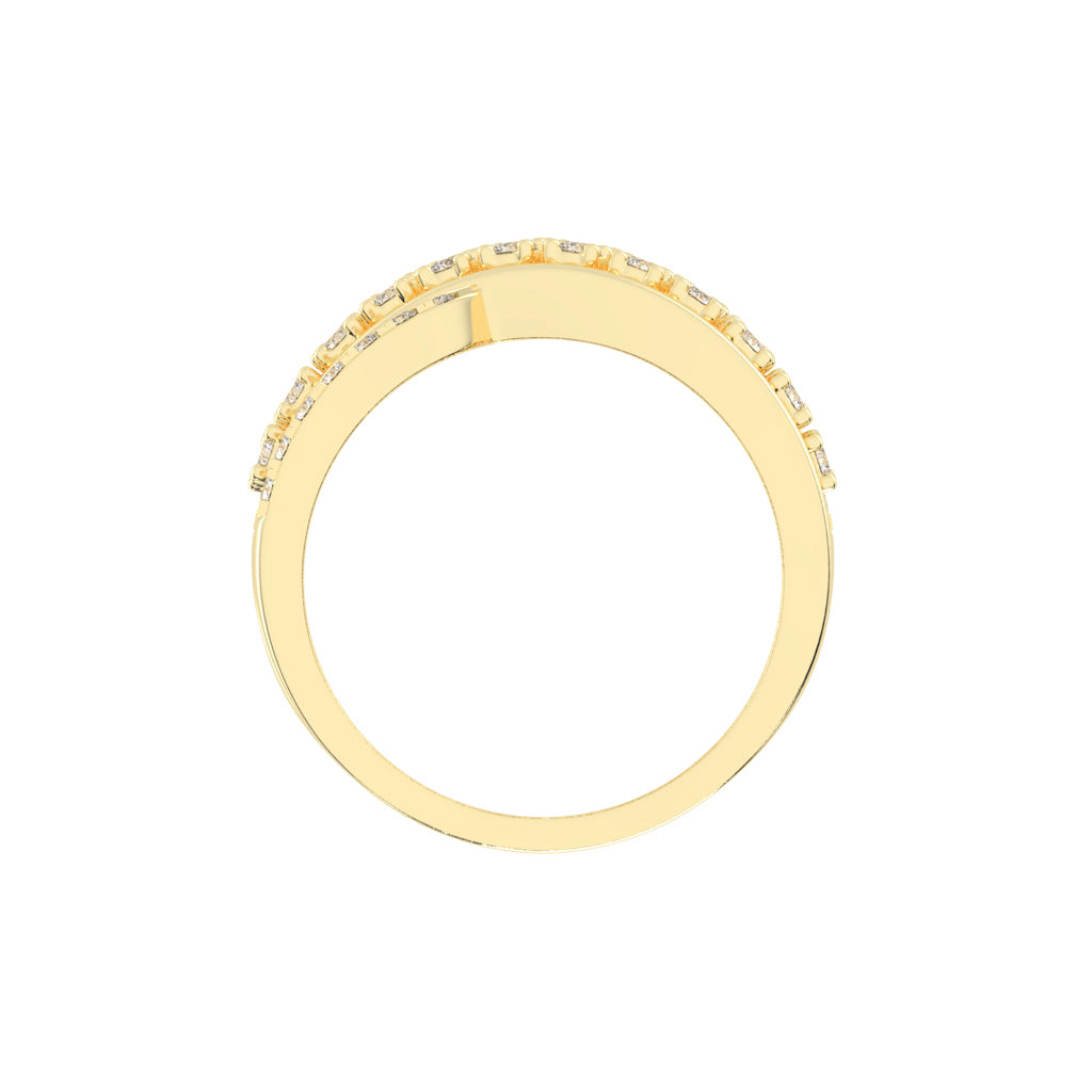 Seraphia Four Row Cocktail Lab Diamond Ring