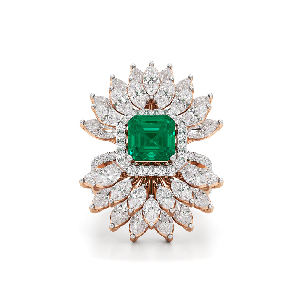 Aurelia Grand Floral Statement Ring