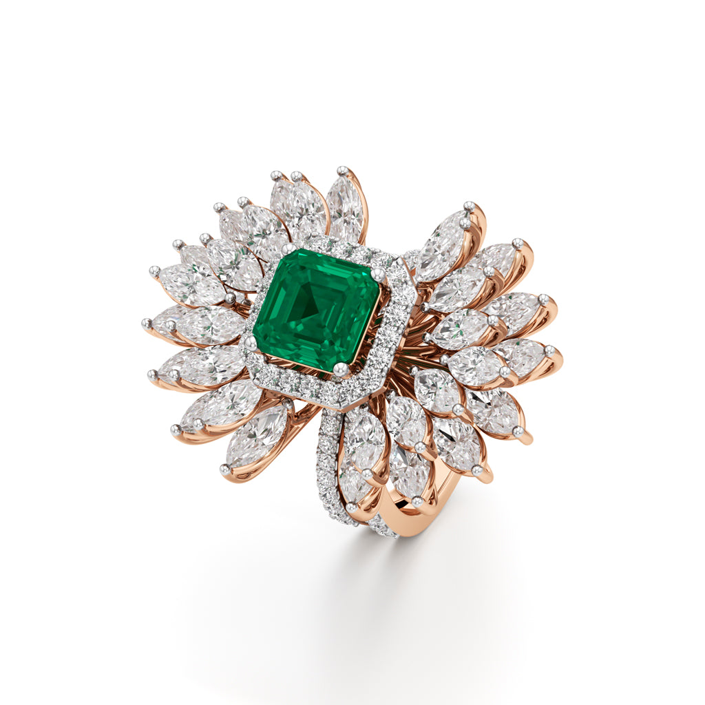 Aurelia Grand Floral Statement Ring