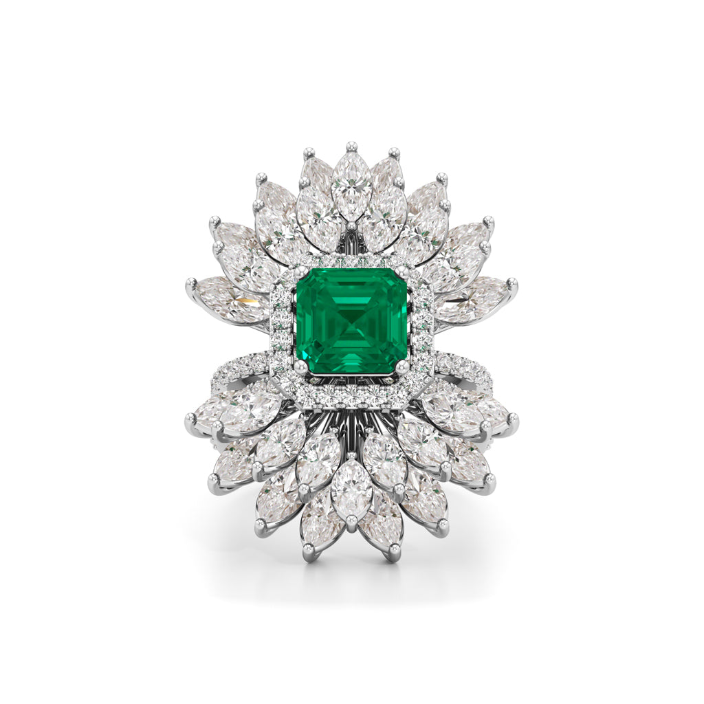 Aurelia Grand Floral Statement Ring