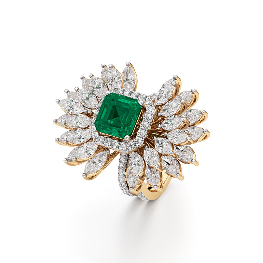 Aurelia Grand Floral Statement Ring