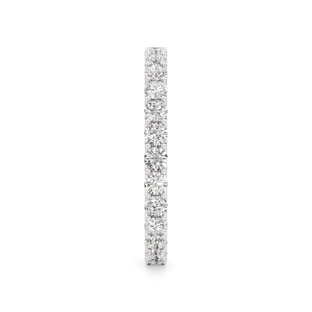 Dazzling Dual-Tone Eternity Diamond Ring