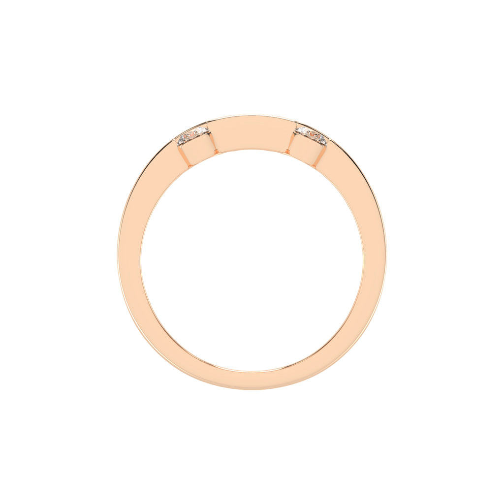 Shimmera Round Cut Stackable Casual Lab Diamond Ring