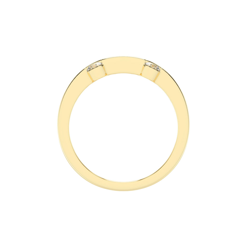 Shimmera Round Cut Stackable Casual Lab Diamond Ring