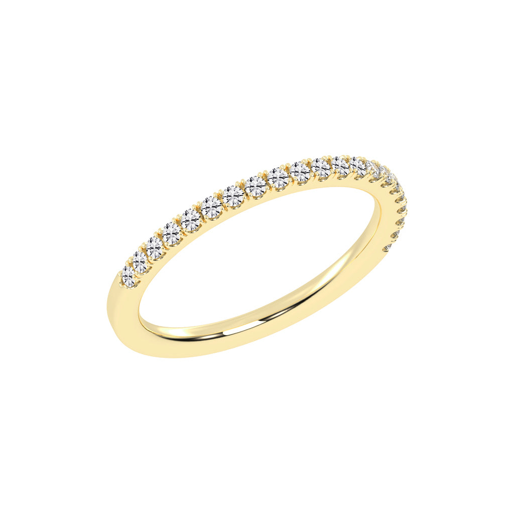 Emoria Shared Prong Eternity Lab Diamond Ring