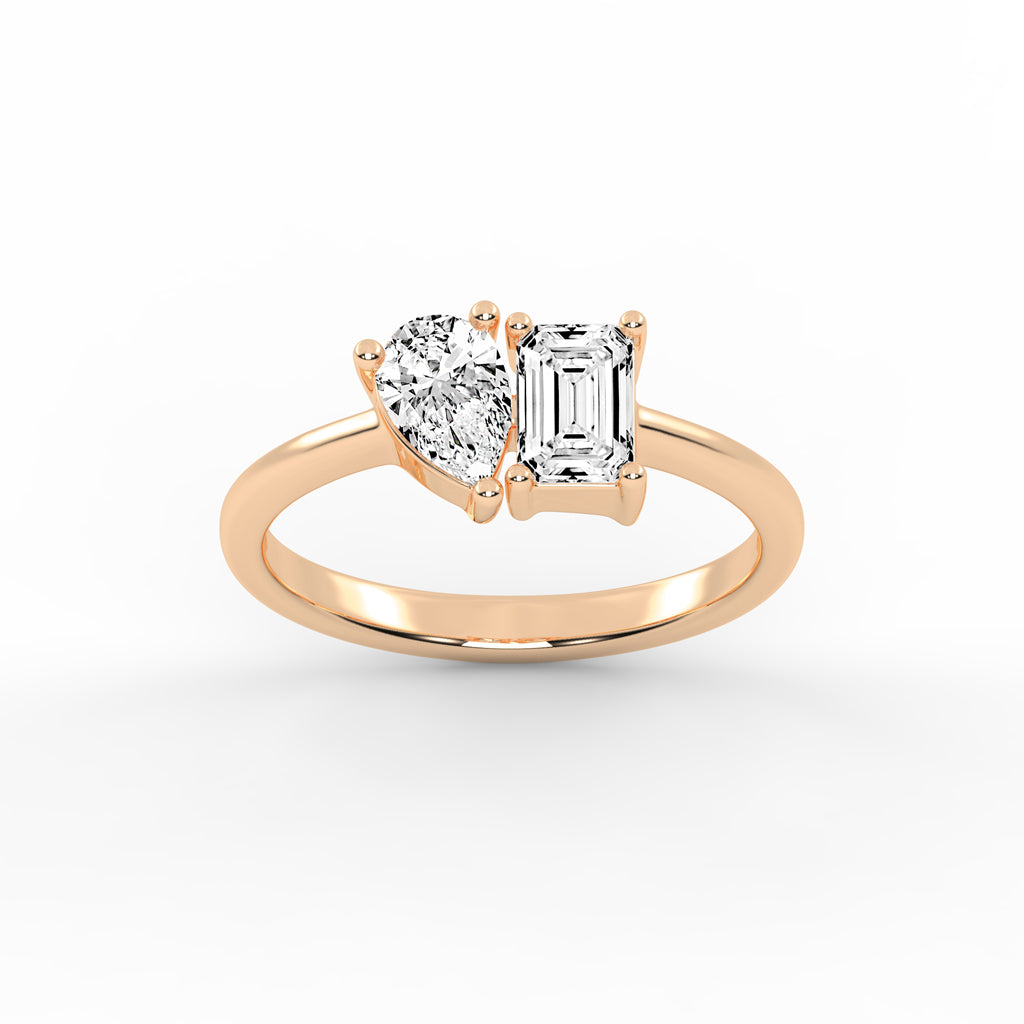 The "Converging Radiance" Diamond Ring
