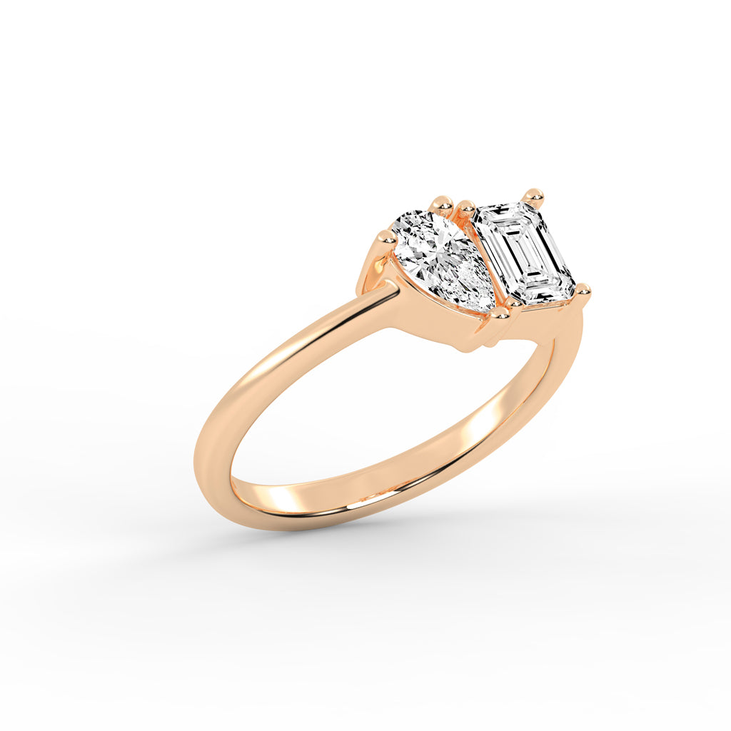 The "Converging Radiance" Diamond Ring
