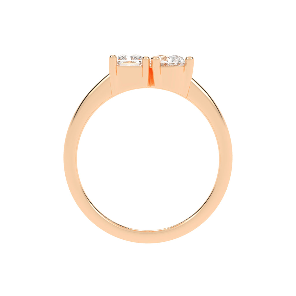 The "Converging Radiance" Diamond Ring