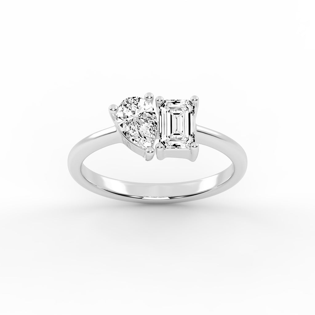 The "Converging Radiance" Diamond Ring