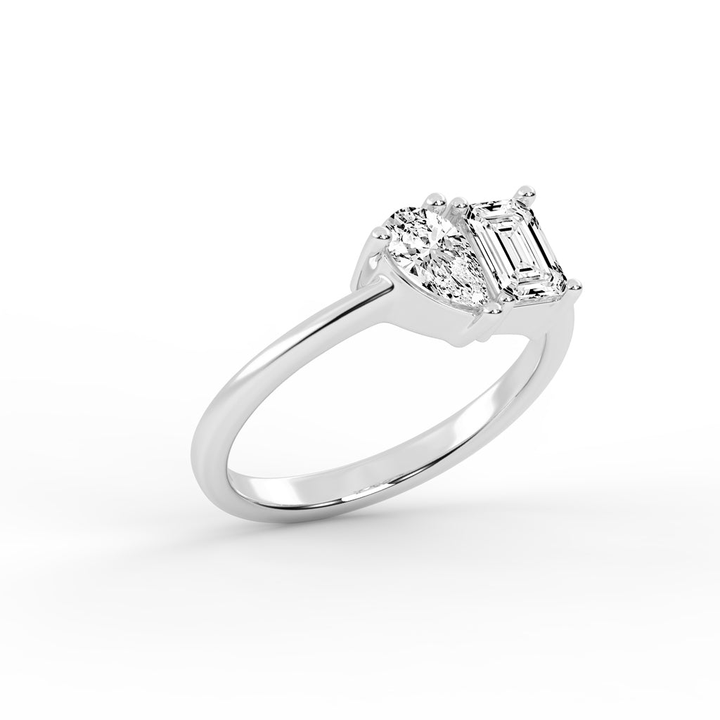 The "Converging Radiance" Diamond Ring