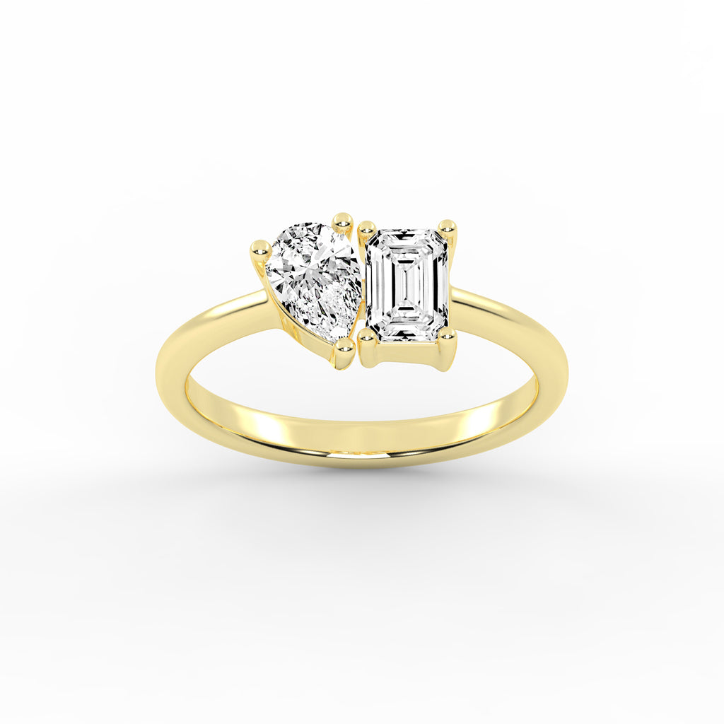 The "Converging Radiance" Diamond Ring