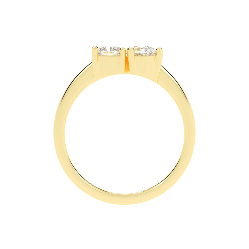 The "Converging Radiance" Diamond Ring