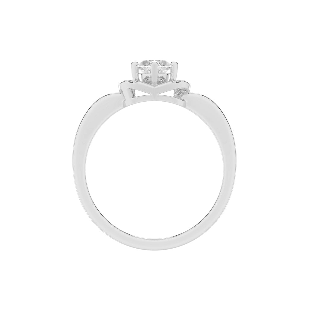 Glorina Reversed Tapred Marquise Cut Classic Lab Diamond Ring