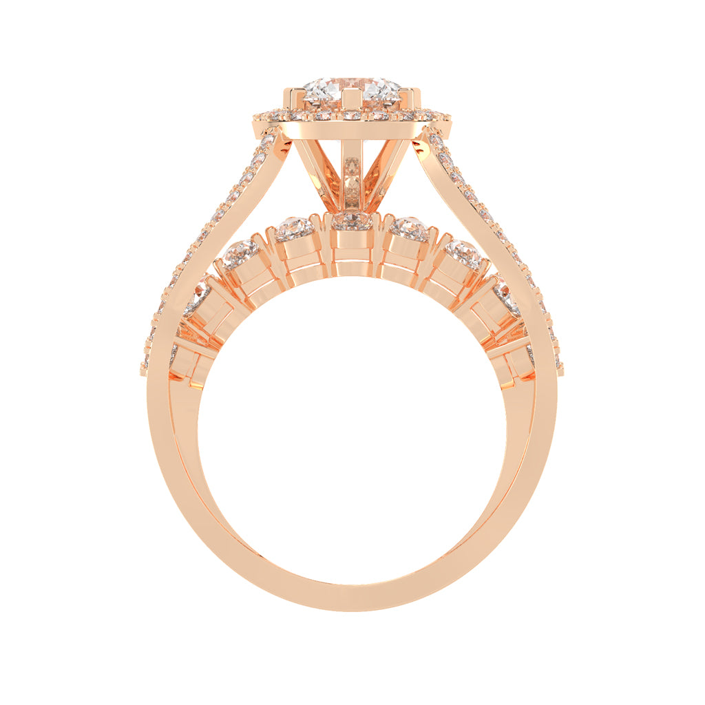 Diamond Sunburst Radiance Ring
