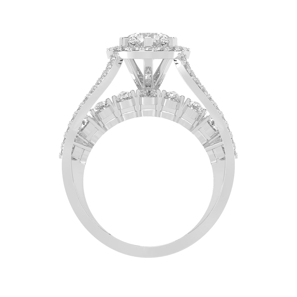 Diamond Sunburst Radiance Ring