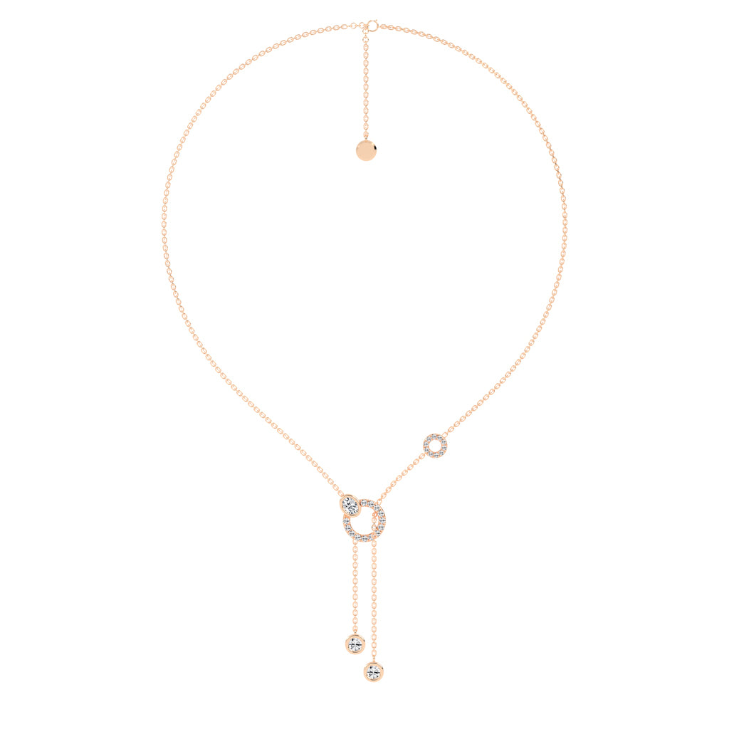 Oria Diamond Lariat Necklace
