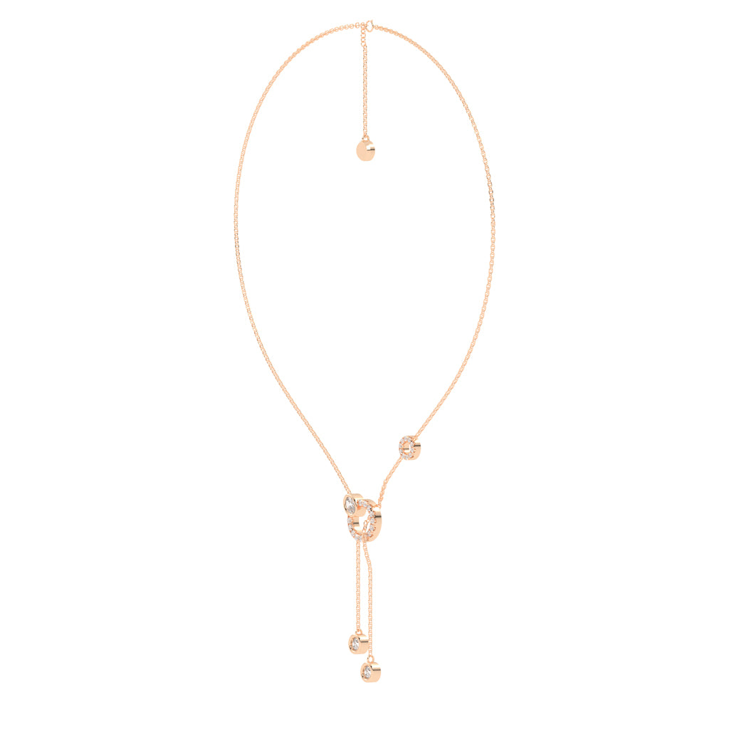 Oria Diamond Lariat Necklace
