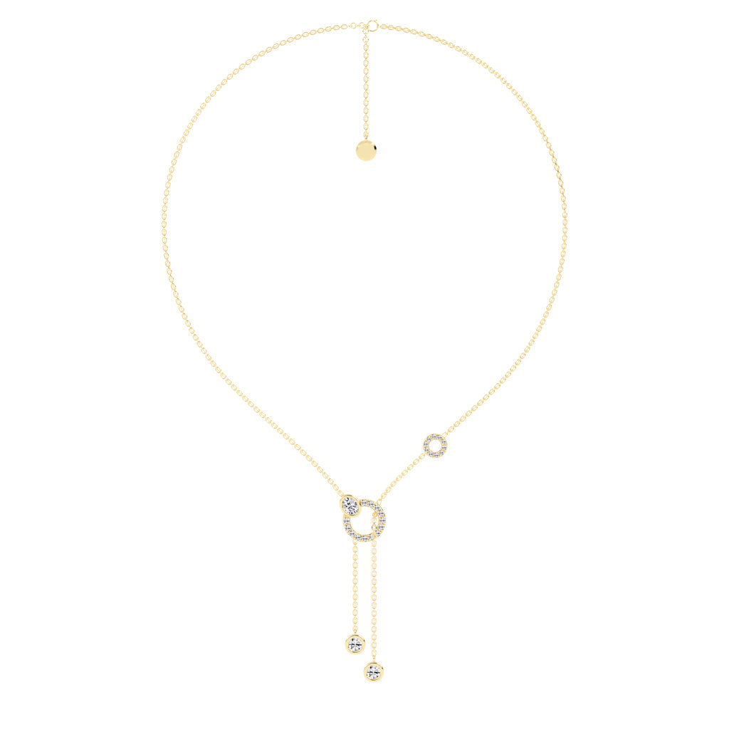 Oria Diamond Lariat Necklace