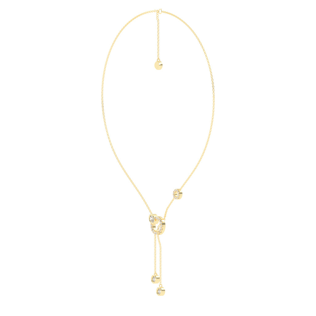 Oria Diamond Lariat Necklace