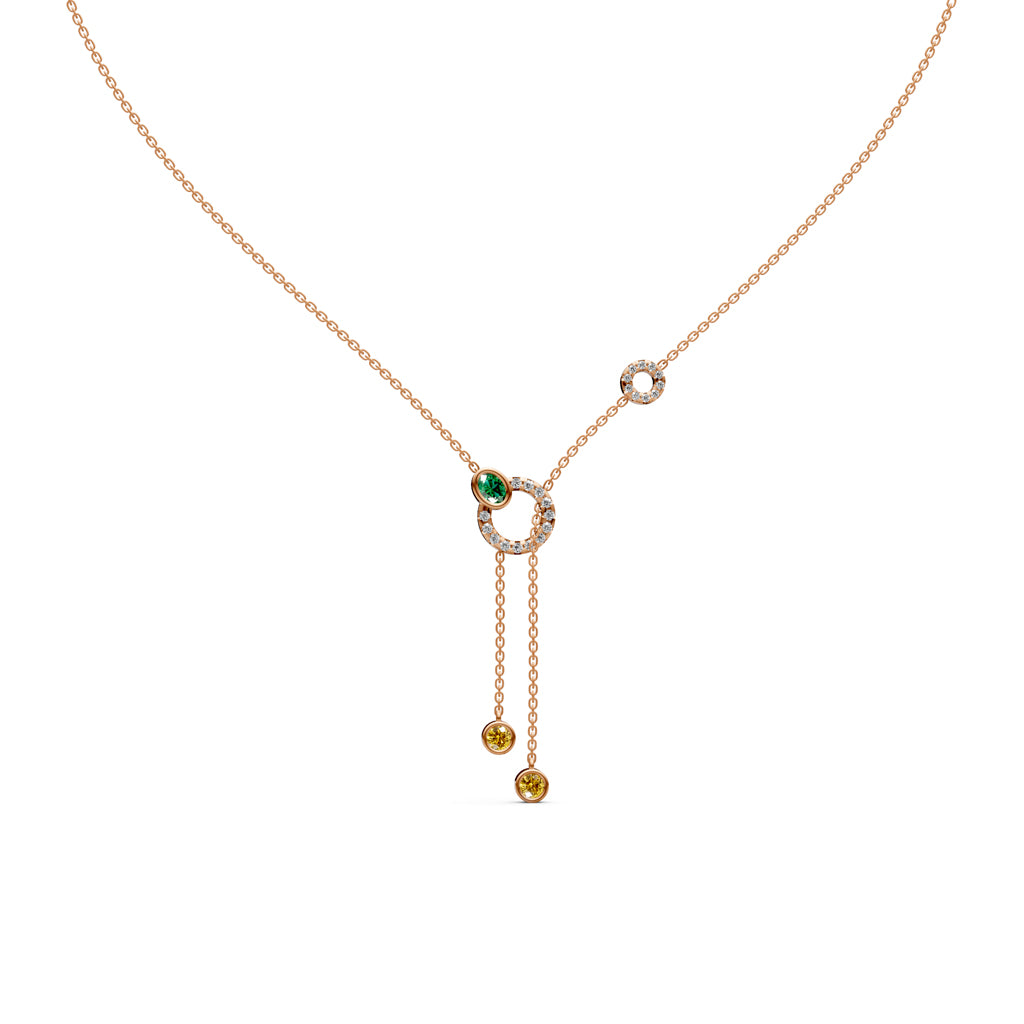 Oria Diamond Lariat Necklace