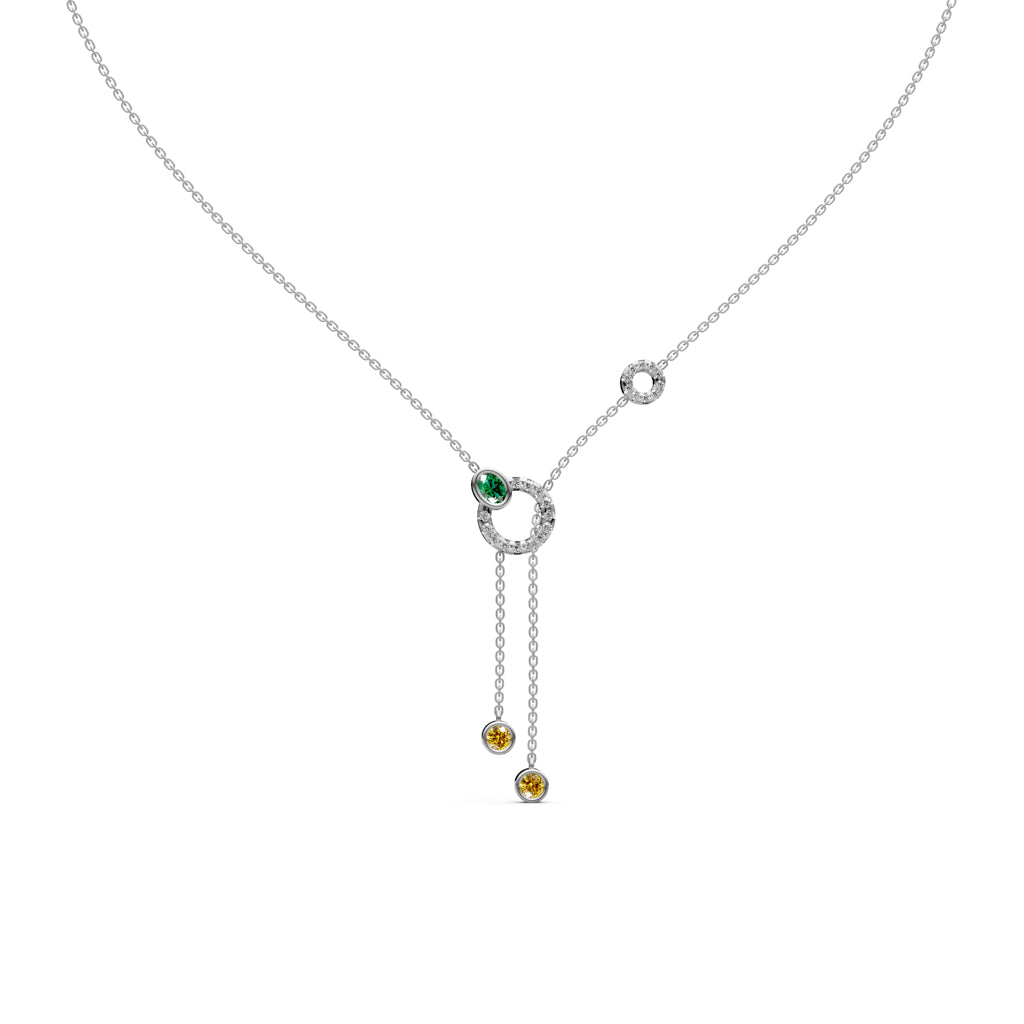 Oria Diamond Lariat Necklace