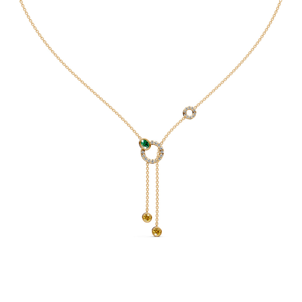 Oria Diamond Lariat Necklace