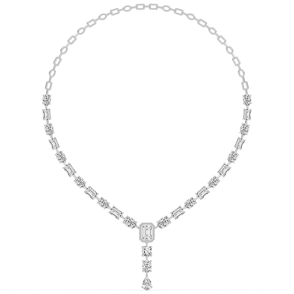 Imperial Grace Emerald Tennis Necklace