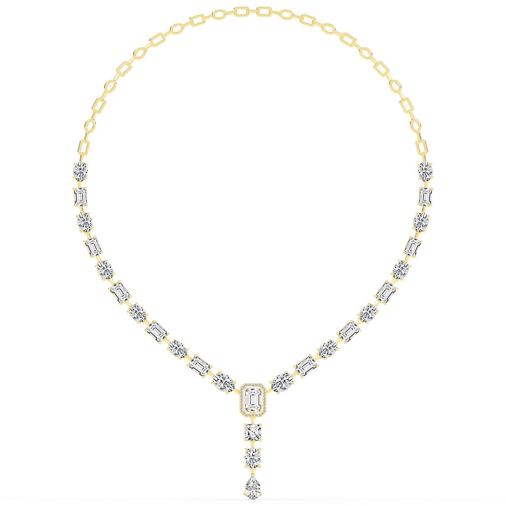 Imperial Grace Emerald Tennis Necklace