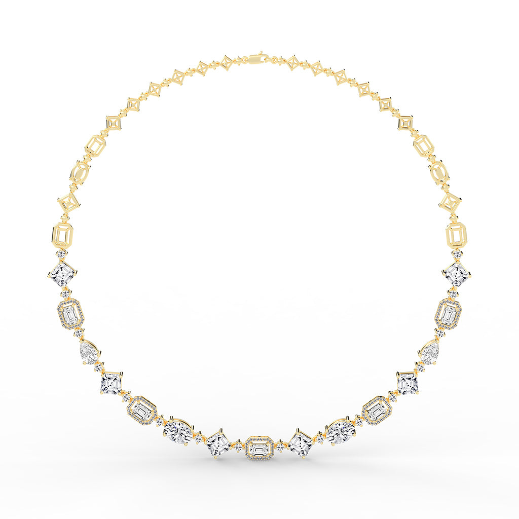 Cadenza Radiant Cut Symphony Necklace