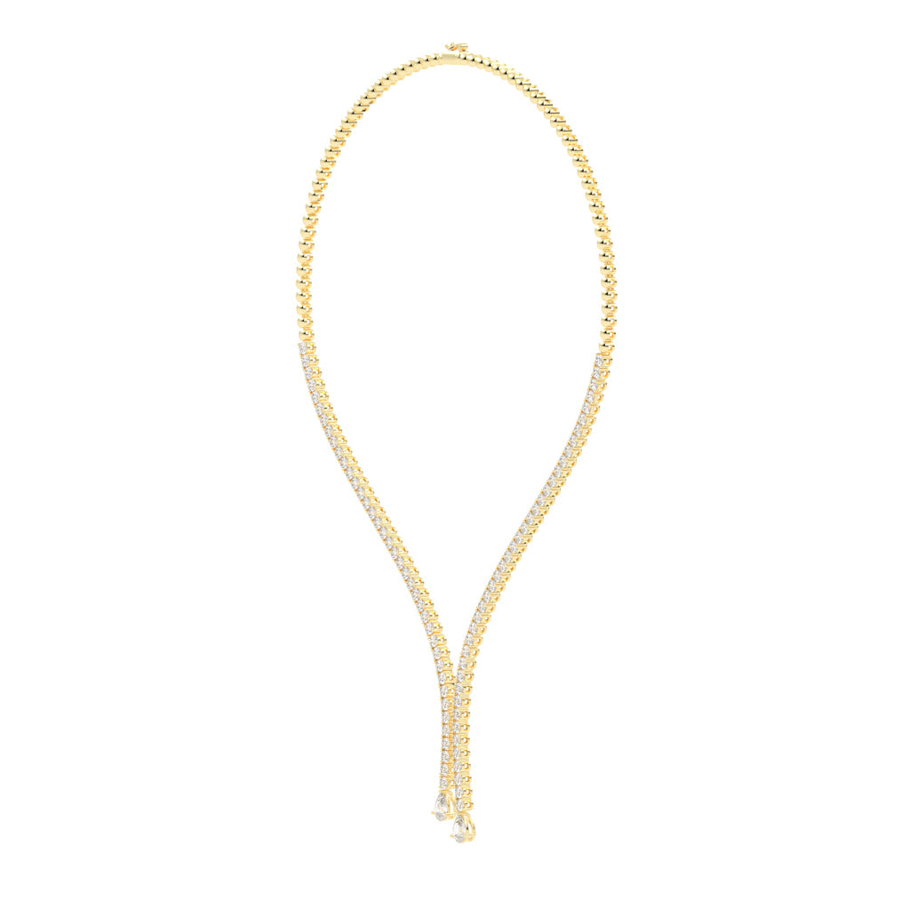 Seren Twist Lariat Necklace