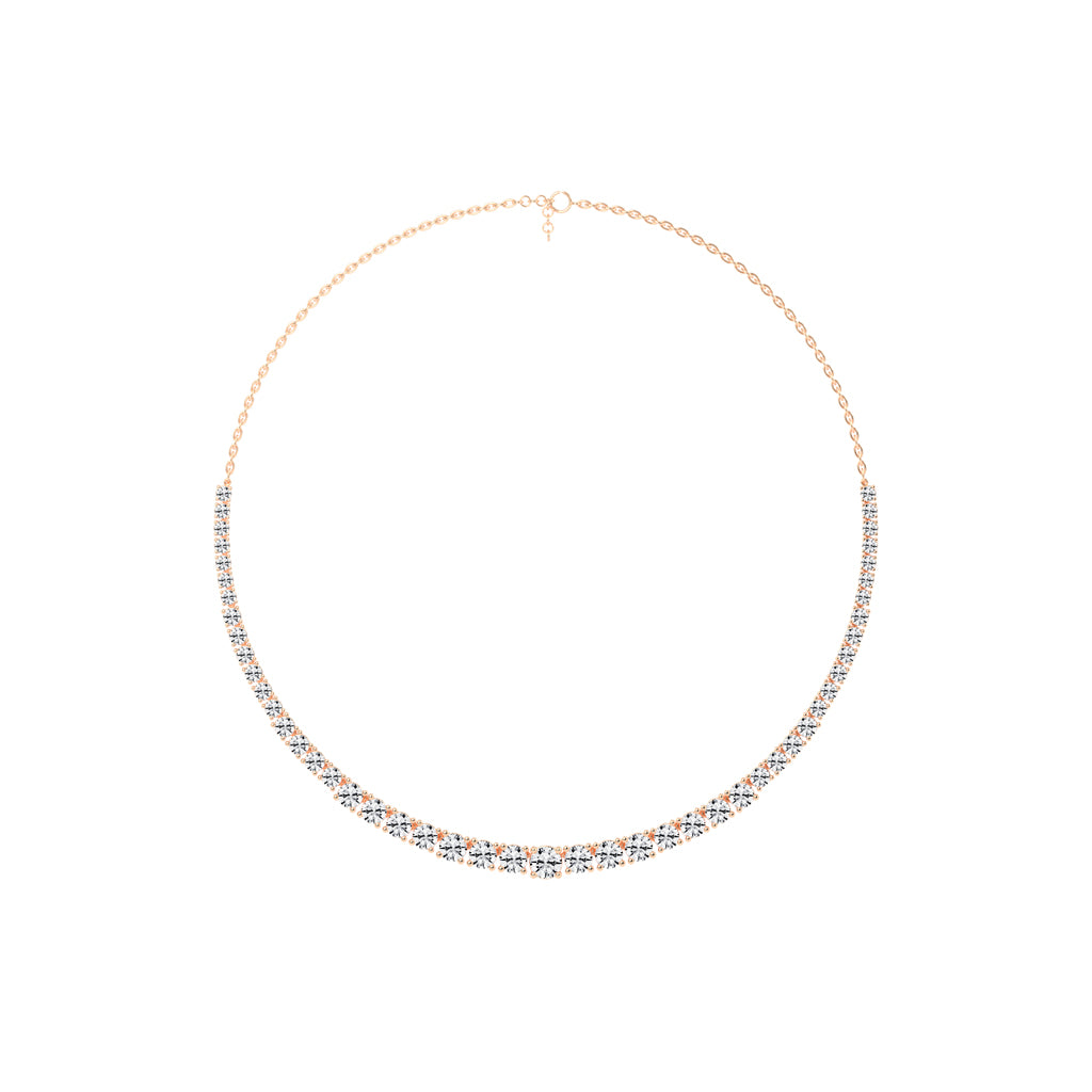 Lunaria Graduated Diamond Necklace