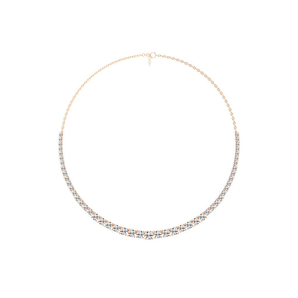 Lunaria Graduated Diamond Necklace