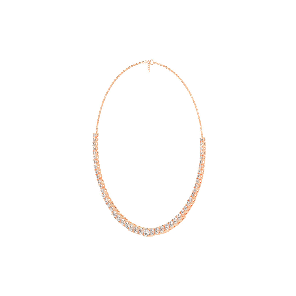 Lunaria Graduated Diamond Necklace