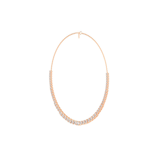 Lunaria Graduated Diamond Necklace
