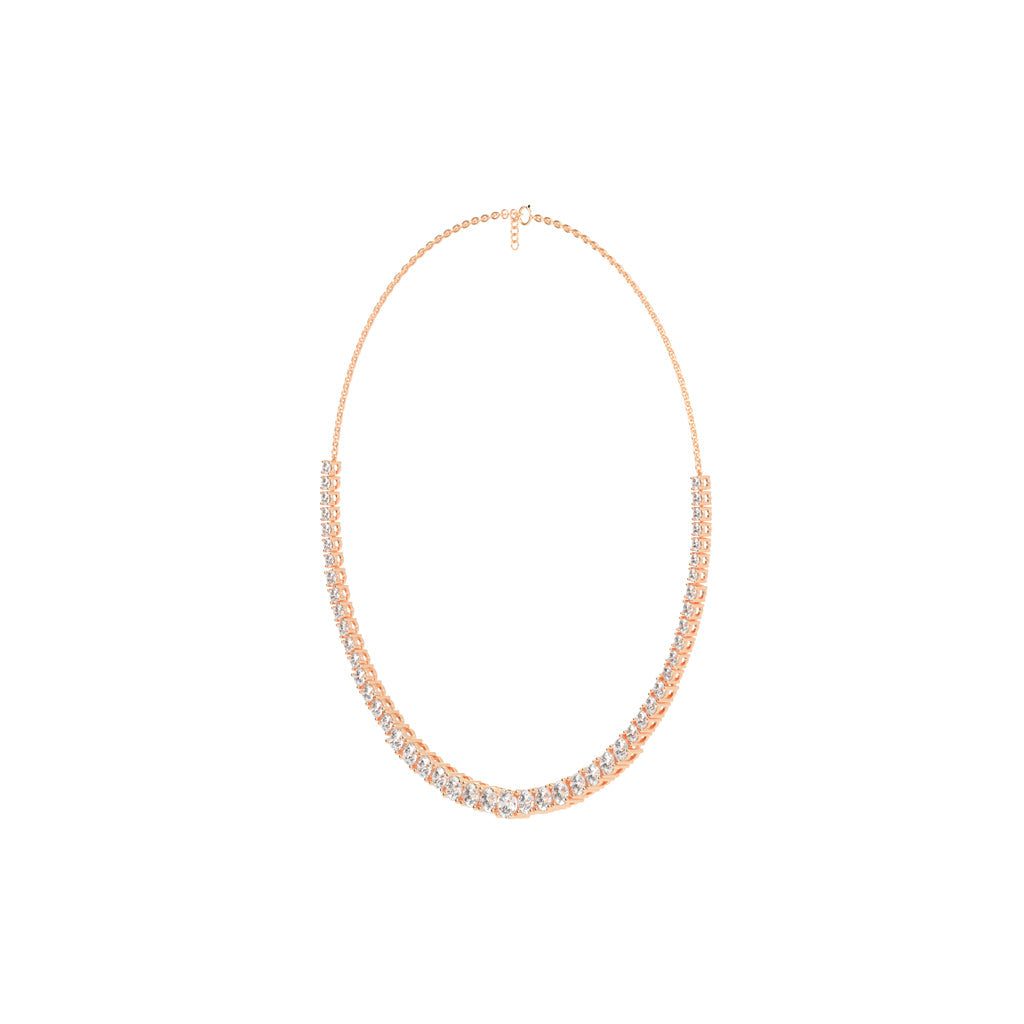 Lunaria Graduated Diamond Necklace