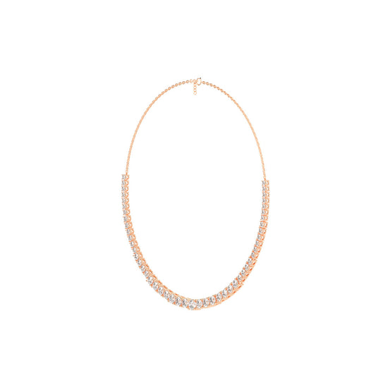 Lunaria Graduated Diamond Necklace
