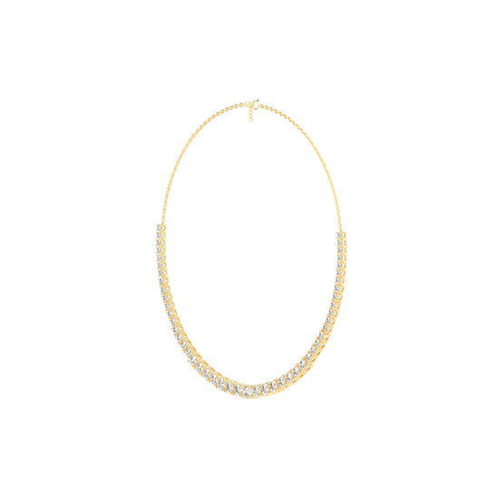 Lunaria Graduated Diamond Necklace