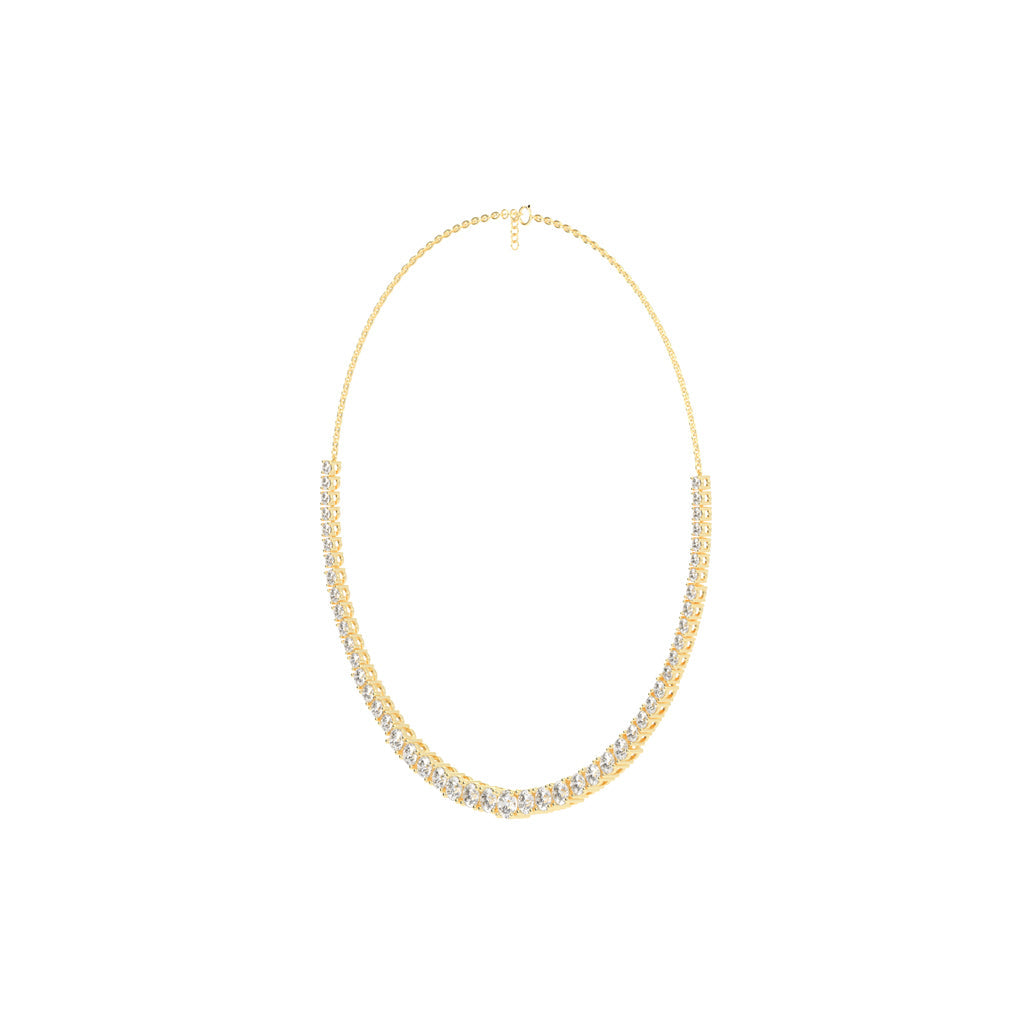 Lunaria Graduated Diamond Necklace