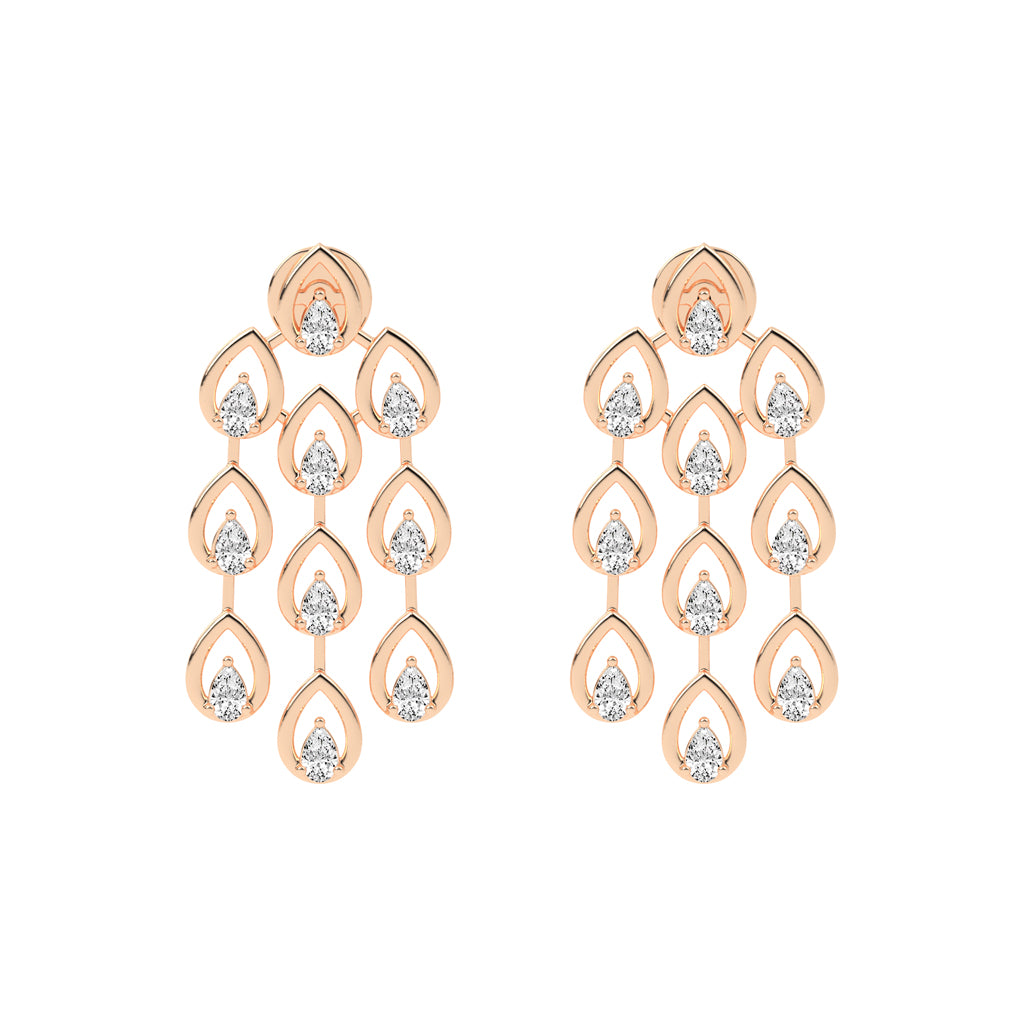 Radiant Teardrop Dangle Earrings
