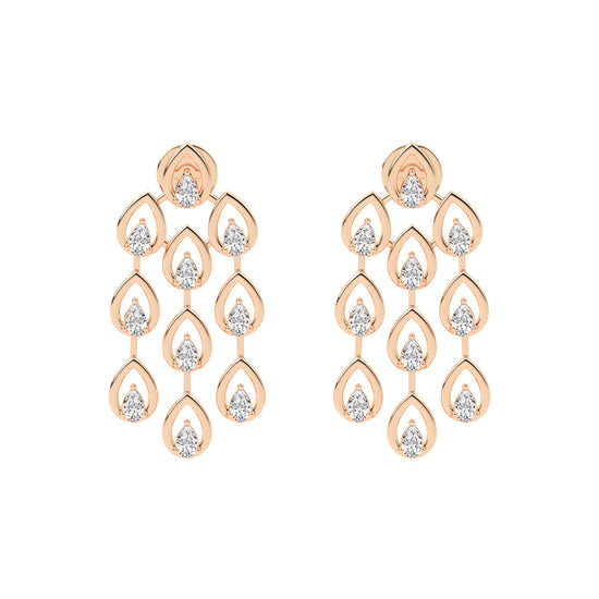 Radiant Teardrop Dangle Earrings