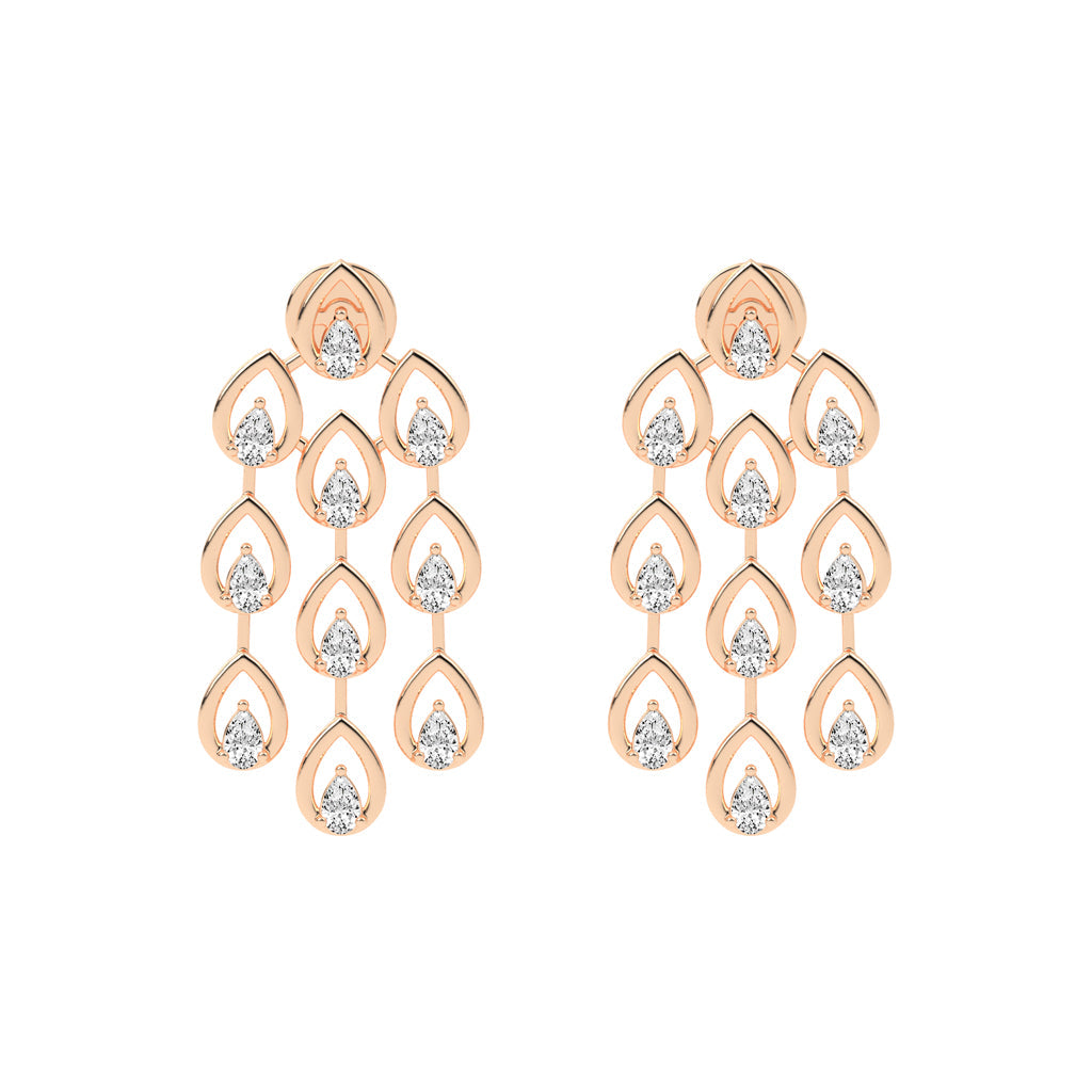 Radiant Teardrop Dangle Earrings