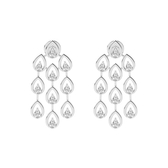 Radiant Teardrop Dangle Earrings