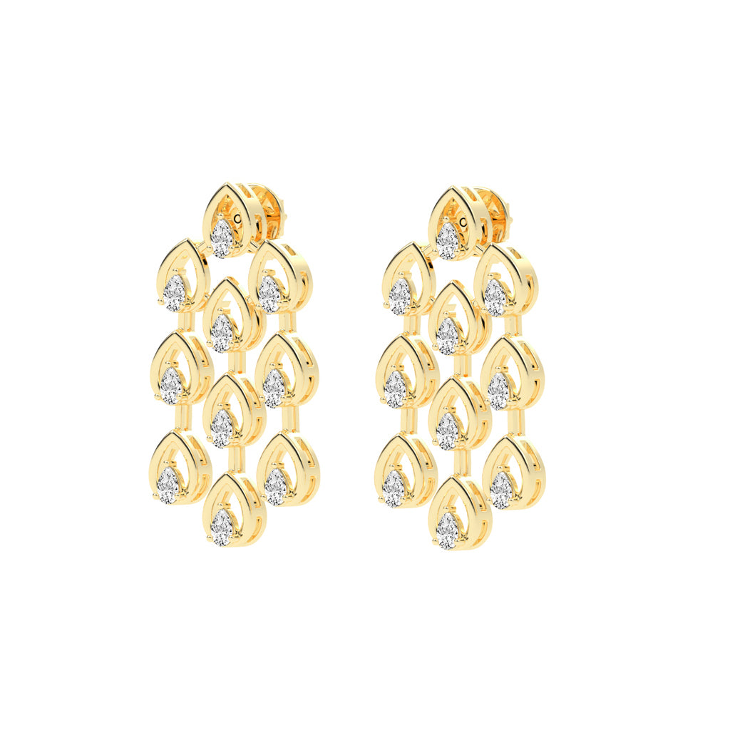 Radiant Teardrop Dangle Earrings