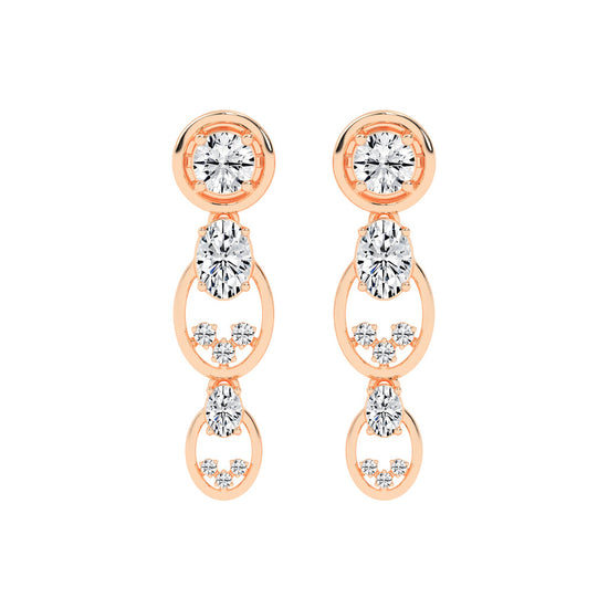 Radiant Loop Drop Earrings