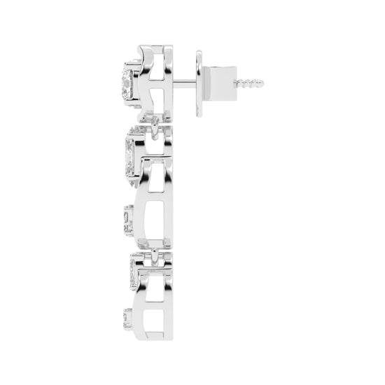 Radiant Loop Drop Earrings