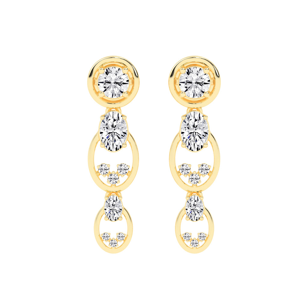 Radiant Loop Drop Earrings